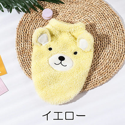 【犬服 犬 服 犬の服 秋服 冬服用】耳がかわいいベアボア【くま ふわふわ 防寒 パステルカラードッグ ペット ウェア ダックス トイプードル チワワ タムベディかわいい ヨークシャー】[CN]