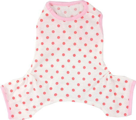【犬服 犬 服 犬の服】水玉 ロンパース【ドッグウェア ペット 寒さ対策 ドット ダックス トイプードル チワワ タムベディ おもしろ マルチーズ】[GI]