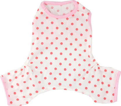 【犬服 犬 服 犬の服】水玉 ロンパース【ドッグウェア ペット 寒さ対策 ドット ダックス トイプードル チワワ タムベディ おもしろ マルチーズ】[GI]