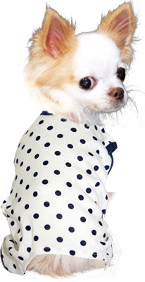 【犬服 犬 服 犬の服】水玉 ロンパース【ドッグウェア ペット 寒さ対策 ドット ダックス トイプードル チワワ タムベディ おもしろ マルチーズ】[GI]