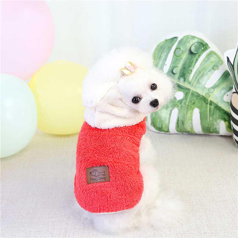 【犬服 犬 服 犬の服 ドッグウェア】モコモコホワイトフードパーカー【ペット アウトレット フリース マイヤー ボア ダックス トイプードル チワワ 服 タムベディ おしゃれ パグ】[CN][GI]