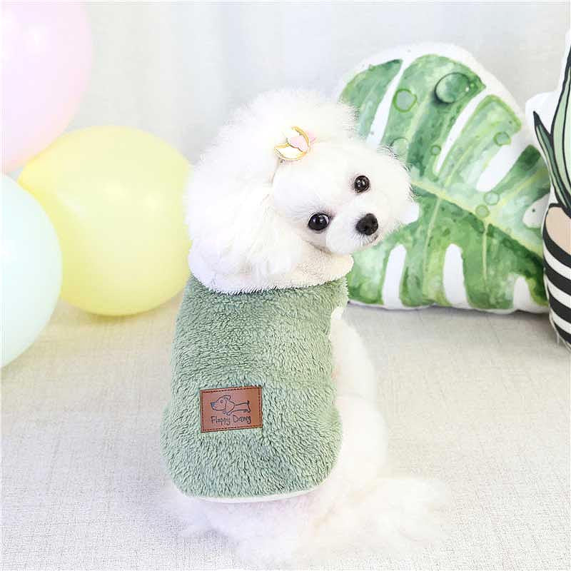 【犬服 犬 服 犬の服 ドッグウェア】モコモコホワイトフードパーカー【ペット アウトレット フリース マイヤー ボア ダックス トイプードル チワワ 服 タムベディ おしゃれ パグ】[CN][GI]