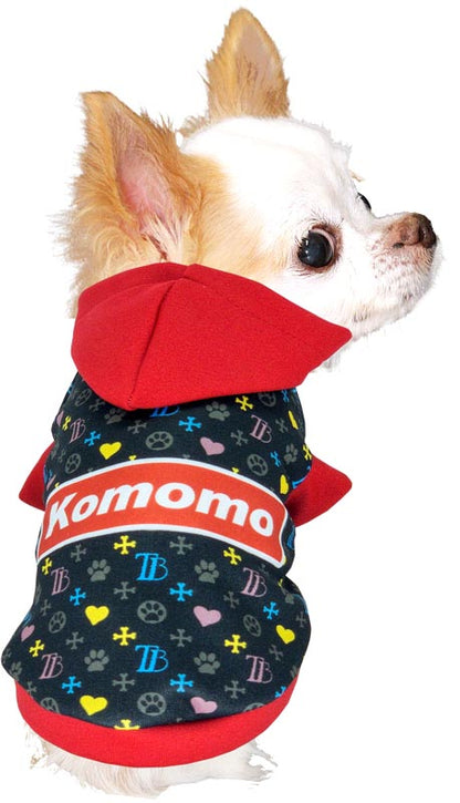 【犬服 犬 服 犬の服 名入れ 秋服 冬服用】愛犬のお名前入り モノグラムパーカー 【ドッグ ペット ウェア ダックス トイプードル チワワ タムベディかっこいい パグ】(S/3/RI/H/)