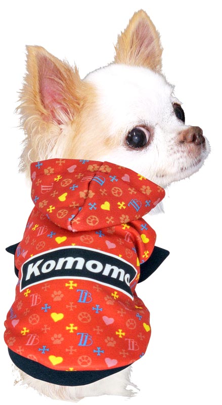 【犬服 犬 服 犬の服 名入れ 秋服 冬服用】愛犬のお名前入り モノグラムパーカー 【ドッグ ペット ウェア ダックス トイプードル チワワ タムベディかっこいい パグ】(S/3/RI/H/)
