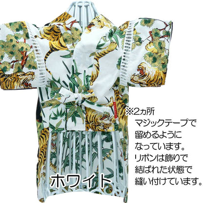 【犬 甚平 浴衣 夏服用】《名入れ可能》猛虎甚平【じんべい 和装 浴衣 トラ とら 竹 かっこいい 祭り 花火大会 ドッグ ペット ウェア 男の子 ダックス トイプードル チワワ タムベディおしゃれ】