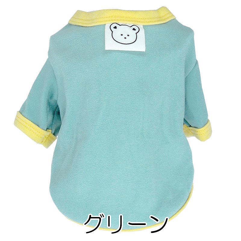 【犬服 犬 服 犬の服 秋服 冬服用】マフラー付きクマちゃんシャツ【マフラー 取り外し可能 ベア 寒さ対策 あったかドッグ ペット ウェア ダックス トイプードル チワワ タムベディ】[CN]
