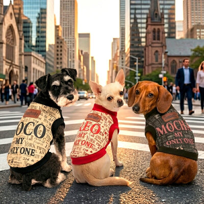 【犬服 犬 服 犬の服 秋服 冬服用】愛犬のお名前入り マイオンリーワン 【NY ロゴ 日本製 オリジナル ドッグ ペット ウェア ダックス トイプードル チワワ タムベディ おしゃれ シーズー】(S/3/RI/H/)