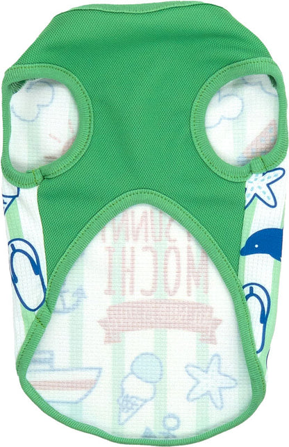 【犬 夏服 犬の服 名入れ 春服用】ひんやり 接触冷感素材 クール 愛犬のお名前入り マイサニーシャツ【ドッグウェア トイプードル チワワ ボーダー 暑さ対策 熱中症対策 タムベディ】(S/B/N/H/)