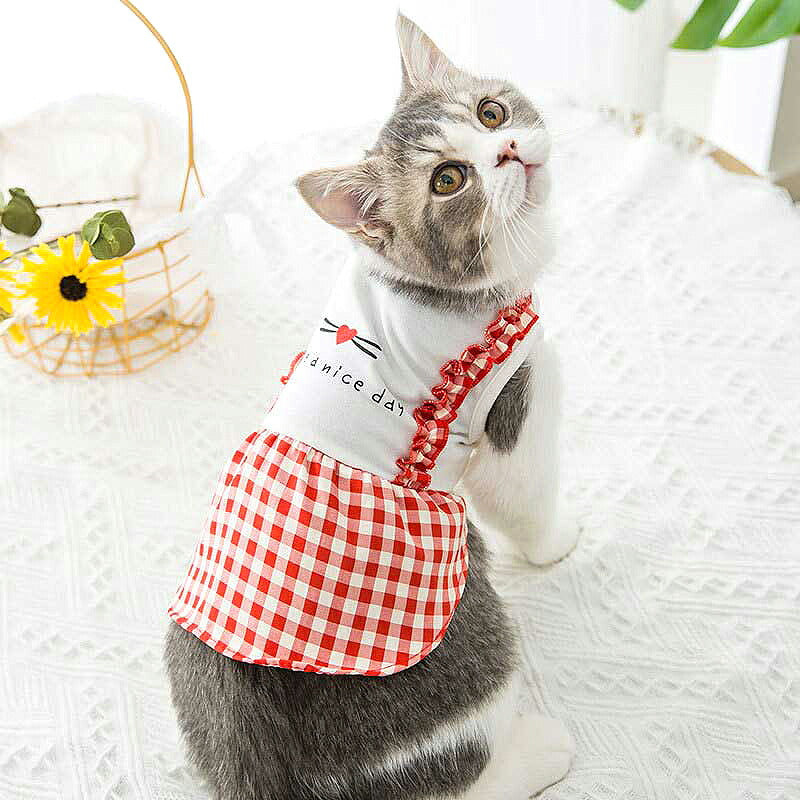 【犬 夏服 犬の服 春服用】ナイスデーワンピース【ドッグウェア ペット リボン フリル アウトレット ダックス トイプードル チワワ タムベディ かわいい パピヨン】[CN][GI]