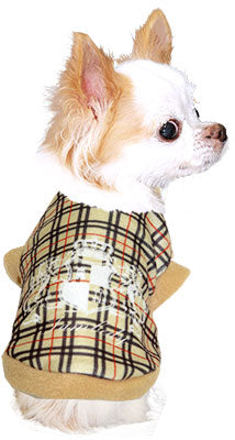 【犬服 犬 服 秋冬 犬の服】ノーブルチェック フリース【ドッグウェア ぽかぽか 寒さ対策 チェック トイプードル チワワ ダックス タムベディ おしゃれ ポメラニアン】[GI]