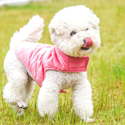 【犬服 犬 服 秋冬 犬の服】ノースリーブジャケット【アウター ドッグウェア ペット アウトレット キルト ダックス トイプードル チワワ 服 タムベディ かっこいい パグ】[CN]