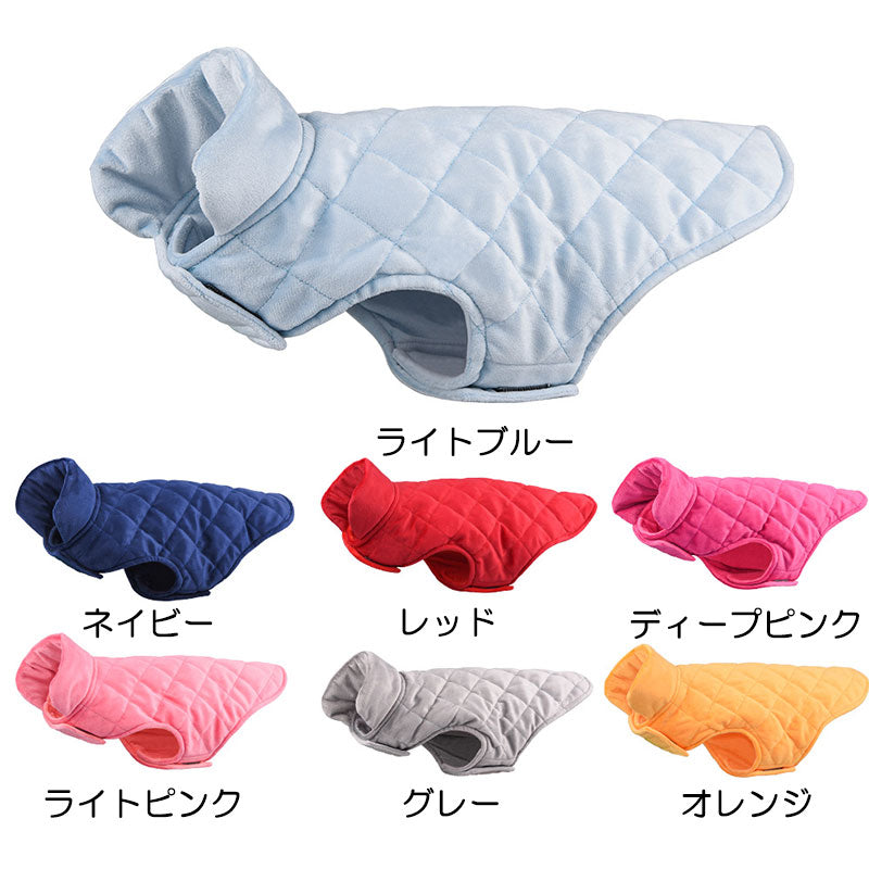 【犬服 犬 服 秋冬 犬の服】ノースリーブジャケット【アウター ドッグウェア ペット アウトレット キルト ダックス トイプードル チワワ 服 タムベディ かっこいい パグ】[CN]