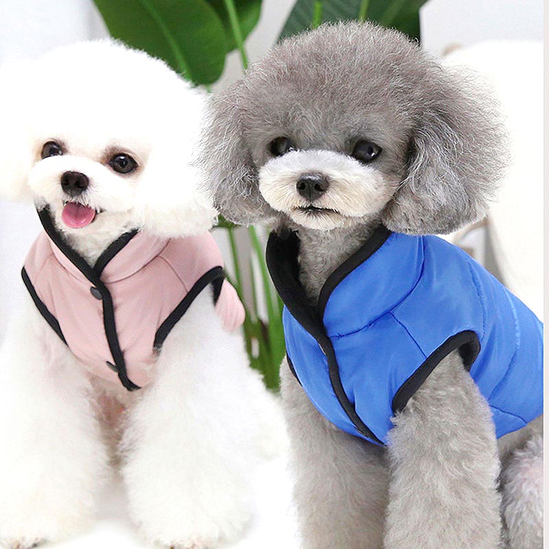 【犬服 犬 服 犬の服 秋服 冬服用】ナイロンベストアウター【前開き カラフル 寒さ対策ドッグ ペット ウェア ダックス トイプードル チワワ タムベディかっこいい ポメラニアン】[CN]