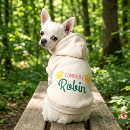 【犬服 犬 服 犬の服 名入れ 秋服 冬服用】愛犬のお名前入り ワンステップパーカー【フード ネーム 肉球 日本製 国産ドッグ ペット ウェア ダックス トイプードル チワワ タムベディ シュナウザー】(S/P/RI/H/)