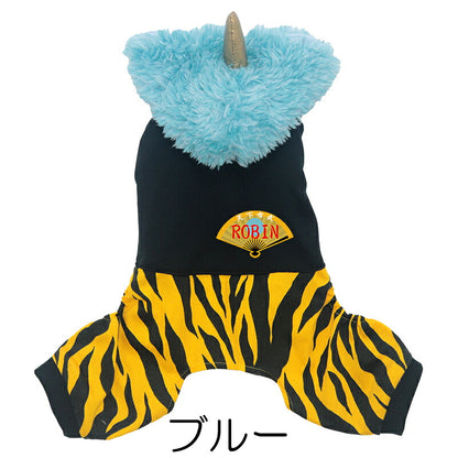 【犬服 犬 服 犬の服 名入れ】愛犬のお名前入り 鬼夜叉つなぎ【日本製 節分 男の子 女の子 ダックス トイプードル チワワ かわいい ヨーキー タムベディ】(L/)