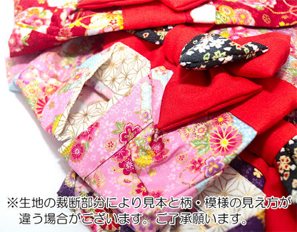 【着物 犬 服 犬の服 秋服 冬服用】艶やか晴れ着 乙葉(おとは)《名入れ可能》《コサージュ別売》【和柄 正月 年賀状 初詣 花柄 日本製ドッグ ペット ウェア ダックス トイプードル チワワ タムベディ パピヨン】