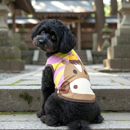 【犬服 犬 服 秋冬 犬の服 名入れ】愛犬のお名前入り おうまさんシャツ【干支 日本製 初詣 年賀状 チワワ ダックス トイプードル おもしろ ヨーキー】(S/3/RI/H/)