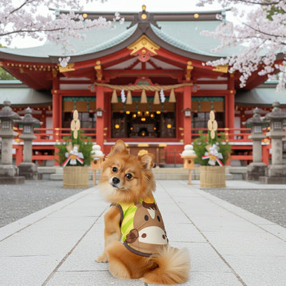 【犬服 犬 服 秋冬 犬の服 名入れ】愛犬のお名前入り おうまさんシャツ【干支 日本製 初詣 年賀状 チワワ ダックス トイプードル おもしろ ヨーキー】(S/3/RI/H/)