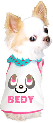 【犬服 犬 服 犬の服 名入れ】愛犬のお名前入り えりがキュートな パンダくん シャツ【ドッグウェア ペット ぱんだ 襟付き トイプードル チワワ ダックス かわいい パグ タムベディ】(O/3/T/H/)