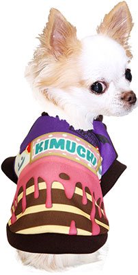 【犬服 犬 服 秋冬 犬の服 名入れ】愛犬のお名前入り パーティケーキ シャツ 【ドッグウェア ペット ハロウィン おばけ ぺット トイプードル チワワ ダックス 楽しい パピヨン タムベディ】(S/3/RI/H/)