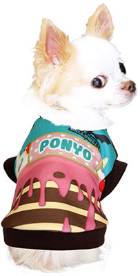 【犬服 犬 服 秋冬 犬の服 名入れ】愛犬のお名前入り パーティケーキ シャツ 【ドッグウェア ペット ハロウィン おばけ ぺット トイプードル チワワ ダックス 楽しい パピヨン タムベディ】(S/3/RI/H/)