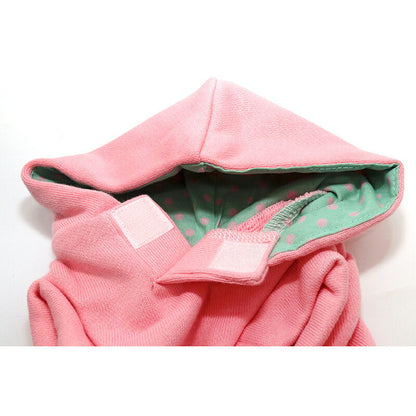 【犬服 犬 服 犬の服 名入れ 秋服 冬服用】愛犬のお名前入り パステルビッグスターパーカー【マジックテープ 着脱簡単 水玉 ドッグ ペット ウェア ダックス トイプードル チワワ タムベディかわいい】(O/F/RI/L/)