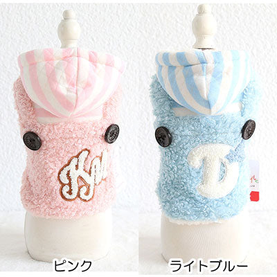 【犬服 犬 服 秋冬 犬の服】パステルコート【アウター ドッグウェア フリース マイヤー ボア ペット アウトレット 裏起毛 ダックス トイプードル チワワ 服 タムベディ キュート コーギー】[CN][GI]