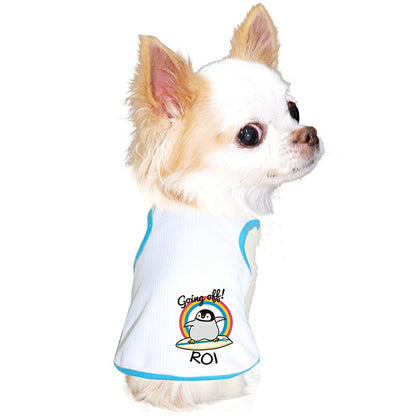 【犬服 犬 服 犬の服 夏服用】愛犬のお名前入り 接触冷感素材 クール ペンギンウェイブ【日本製 ひんやり 涼しい日焼け対策 暑さ対策 ドッグ ペット ウェア ダックス トイプードル チワワ タムベディ かわいい シーズ】(O/B/T/H/)