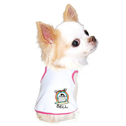 【犬服 犬 服 犬の服 夏服用】愛犬のお名前入り 接触冷感素材 クール ペンギンウェイブ【日本製 ひんやり 涼しい日焼け対策 暑さ対策 ドッグ ペット ウェア ダックス トイプードル チワワ タムベディ かわいい シーズ】(O/B/T/H/)