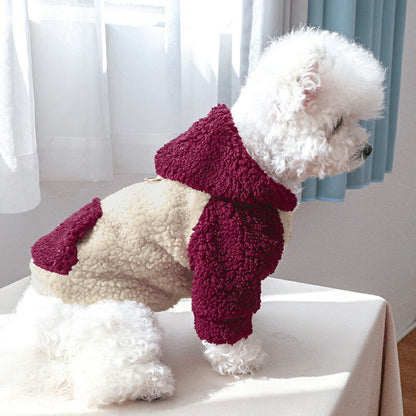 【犬服 犬 服 犬の服 秋服 冬服用】ポケットボアアウター【モコモコ 前開きボタ ン裏起毛 寒さ対策 あったかドッグ ペット ウェア ダックス トイプードル チワワ タムベディ オシャレ マルチーズ】[CN]