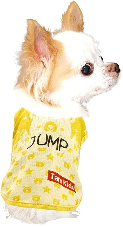 【犬 夏服用 犬の服 名入れ 春服】愛犬のお名前入り 接触冷感素材クール ポップアップベアシャツ【ドッグウェア トイプードル チワワ キュート 暑さ対策 熱中症対策 タムベディ】(S/B/N/H/)