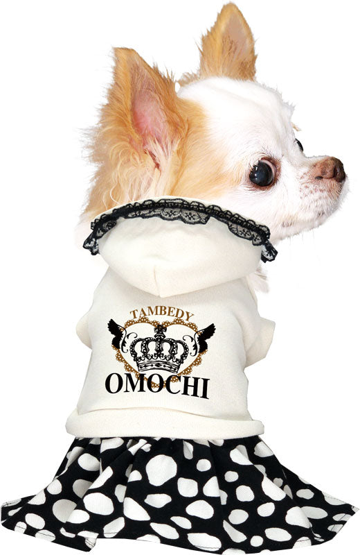 【犬服 犬 服 犬の服 名入れ 春服 夏服用 秋】愛犬のお名前入り プリンセスワンピース【ドッグウェア 王冠 クラウン レースレオパード ペット ダックス トイプードル チワワ タムベディおしゃれ】(H/)