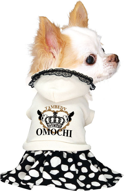 【犬服 犬 服 犬の服 名入れ 春服 夏服用 秋】愛犬のお名前入り プリンセスワンピース【ドッグウェア 王冠 クラウン レースレオパード ペット ダックス トイプードル チワワ タムベディおしゃれ】(H/)