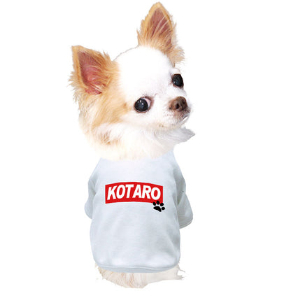 【犬服 犬 服 犬の服 名入れ 春服 夏秋服用】愛犬のお名前入り ラグランビッグスクエア【ネームプレート ドッグ ペット ウェア ダックス トイプードル チワワ タムベディ フレンチブル】(O/F/RA/L/)