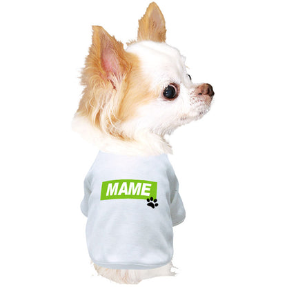 【犬服 犬 服 犬の服 名入れ 春服 夏秋服用】愛犬のお名前入り ラグランビッグスクエア【ネームプレート ドッグ ペット ウェア ダックス トイプードル チワワ タムベディ フレンチブル】(O/F/RA/L/)