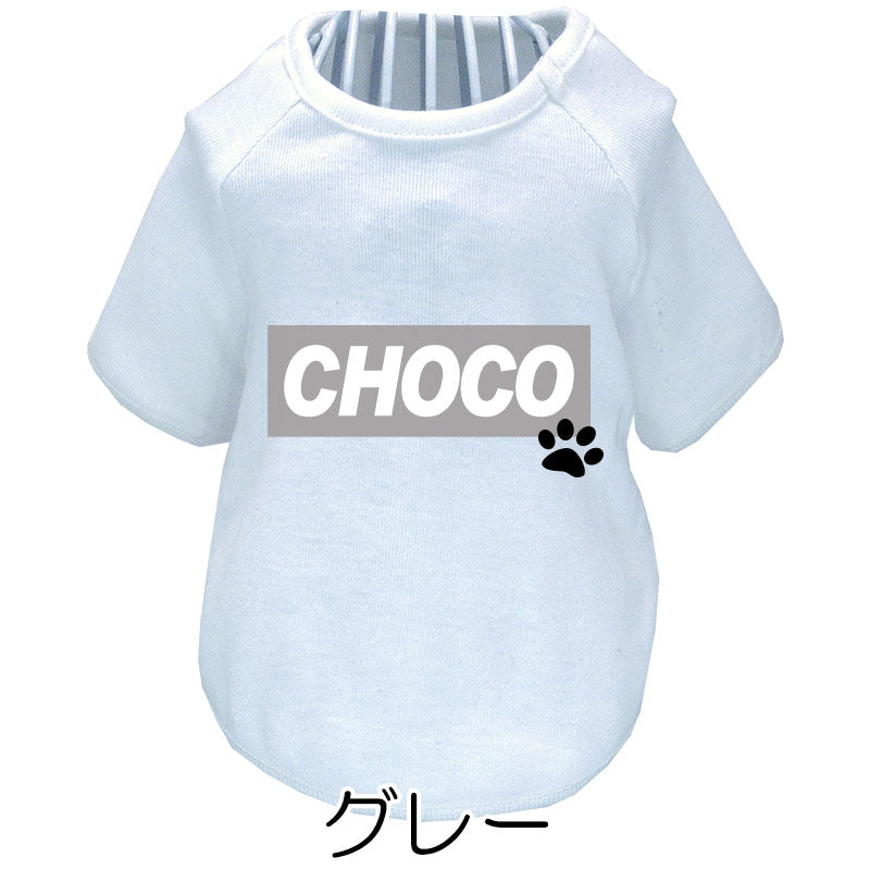 【犬服 犬 服 犬の服 名入れ 春服 夏秋服用】愛犬のお名前入り ラグランビッグスクエア【ネームプレート ドッグ ペット ウェア ダックス トイプードル チワワ タムベディ フレンチブル】(O/F/RA/L/)