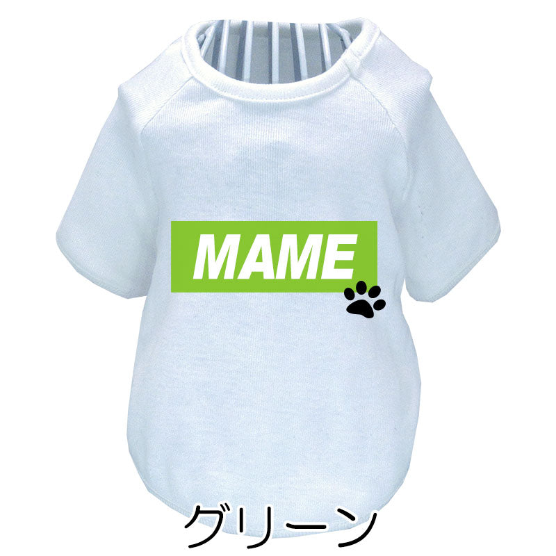 【犬服 犬 服 犬の服 名入れ 春服 夏秋服用】愛犬のお名前入り ラグランビッグスクエア【ネームプレート ドッグ ペット ウェア ダックス トイプードル チワワ タムベディ フレンチブル】(O/F/RA/L/)