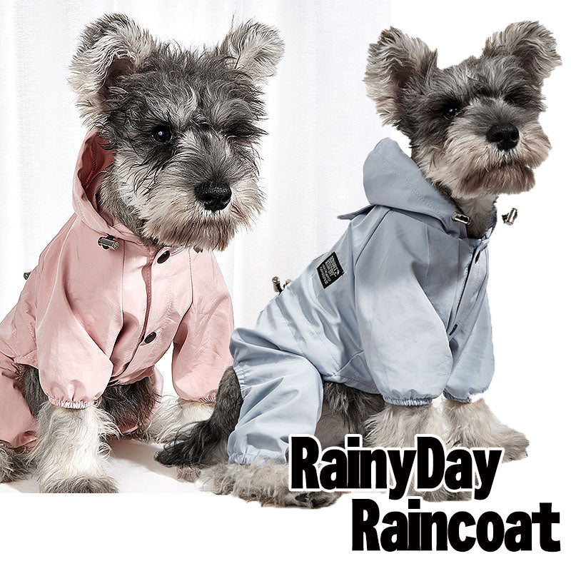 【犬服 犬 服 犬の服】レイニーデイレインコート【ドッグウェア 合羽 カッパ 雨具 梅雨 お散歩 チワワ ダックス トイプードル タムベディ キレイ系 シーズー】[CN]