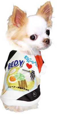 【犬服 犬 服 秋冬 犬の服 名入れ】愛犬のお名前入り わんこラーメン シャツ(SG/3D)【ドッグウェア 春服 夏服用即席ラーメン 袋麺 コスプレ チワワ ダックス トイプードル おもしろい 柴犬 タムベディ】