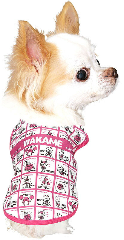 【犬服 犬 服 犬の服 名入れ 春服 夏服用】愛犬のお名前入り レトロファンシー【ドッグウェア 昭和レトロ ポップ キュート ペット ダックス トイプードル チワワ タムベディ】(S/3/N/H/)