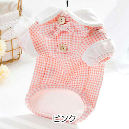 【犬 夏服 犬の服 春服用】《名入れ可能》リボンタイシャツ【ドッグウェア ペット アウトレット ダックス トイプードル チワワ タムベディ さわやか シーズー】[CN][GI]
