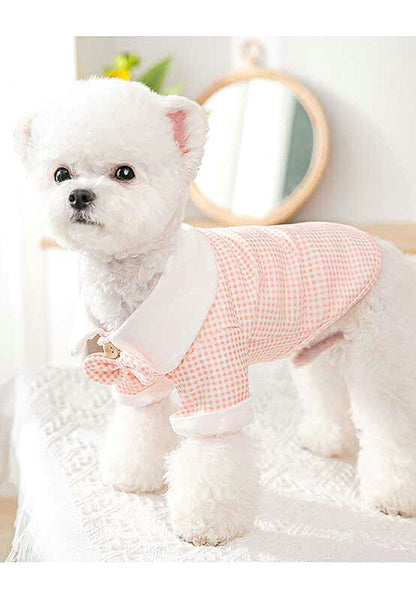 【犬 夏服 犬の服 春服用】《名入れ可能》リボンタイシャツ【ドッグウェア ペット アウトレット ダックス トイプードル チワワ タムベディ さわやか シーズー】[CN][GI]