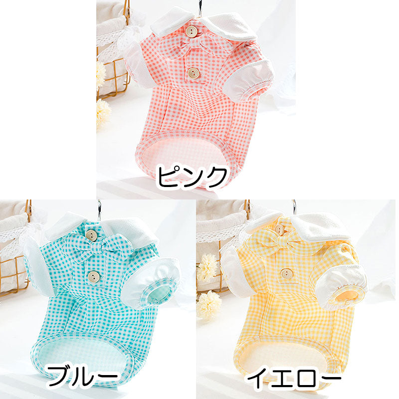 【犬 夏服 犬の服 春服用】《名入れ可能》リボンタイシャツ【ドッグウェア ペット アウトレット ダックス トイプードル チワワ タムベディ さわやか シーズー】[CN][GI]