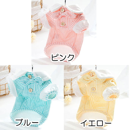 【犬 夏服 犬の服 春服用】《名入れ可能》リボンタイシャツ【ドッグウェア ペット アウトレット ダックス トイプードル チワワ タムベディ さわやか シーズー】[CN][GI]