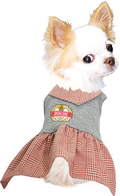 【犬服 犬 服 秋冬 犬の服 名入れ】愛犬のお名前入り ロイヤルワンピース【ドッグウェア ペット 襟 スカーフ トイプードル チワワ ダックス キュート パピヨン タムベディ】(L/)