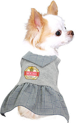 【犬服 犬 服 秋冬 犬の服 名入れ】愛犬のお名前入り ロイヤルワンピース【ドッグウェア ペット 襟 スカーフ トイプードル チワワ ダックス キュート パピヨン タムベディ】(L/)