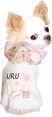 【犬服 犬 服 犬の服 ドッグウェア 名入れ】愛犬のお名前入り 桜咲く パーカー【ペットウェア 和柄 トイプードル チワワ ダックス おしゃれ パグ タムベディ】(O/3/T/H/)