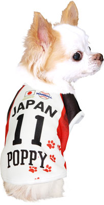【犬服 犬 服 犬の服 名入れ 春夏服 秋冬服用】愛犬のお名前入り 侍ジャワン ベースボールシャツ【ドッグウェア ひんやり 接触冷感素材 クール 野球 日本代表 チワワ ダックス トイプードル タムベディ】(S/N/H/)