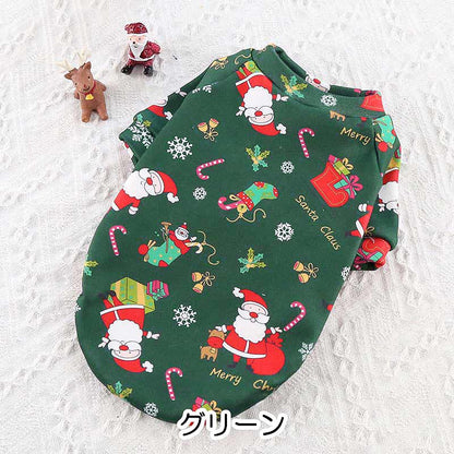 【犬服 犬 服 犬の服】サンタパーティ【ドッグウェア クリスマス サンタクロース アウトレット ダックス トイプードル チワワ タムベディ 楽しい マルチーズ】[GI][CN]