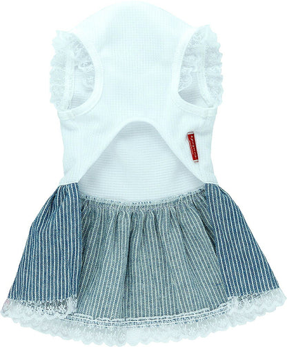 【犬服 犬 服 犬の服 ドッグウェア 名入れ 春 夏用】ひんやり 接触冷感素材 クール 愛犬のお名前入り サマードルフィンワンピース 【チワワ ダックス トイプードル 暑さ対策 熱中症対策 タムベディ】(H/)